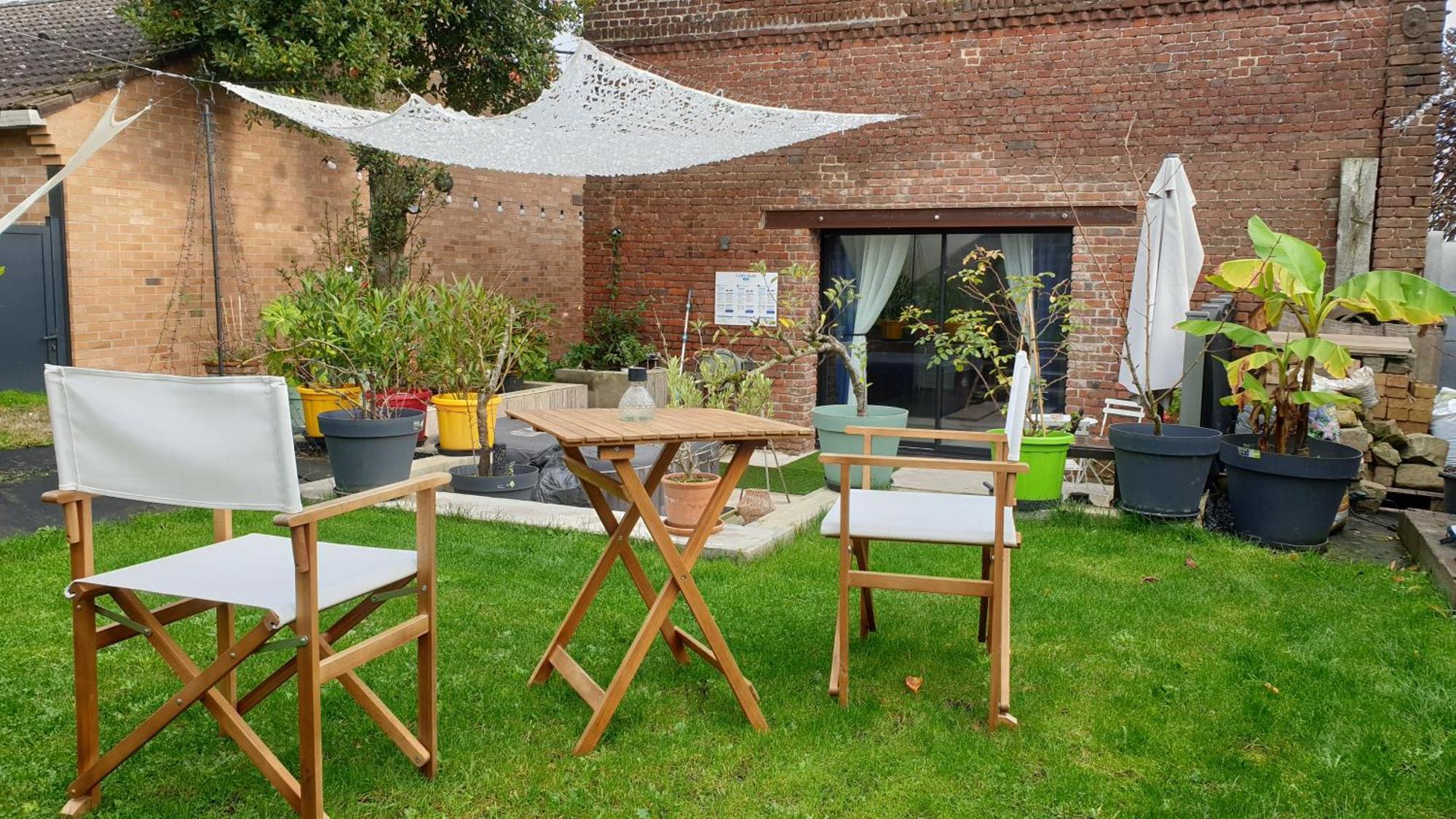 Gary Suite - Studio Cosy, Spa Et Jardin Privatif A 4 Min De Cambrai Awoingt Esterno foto