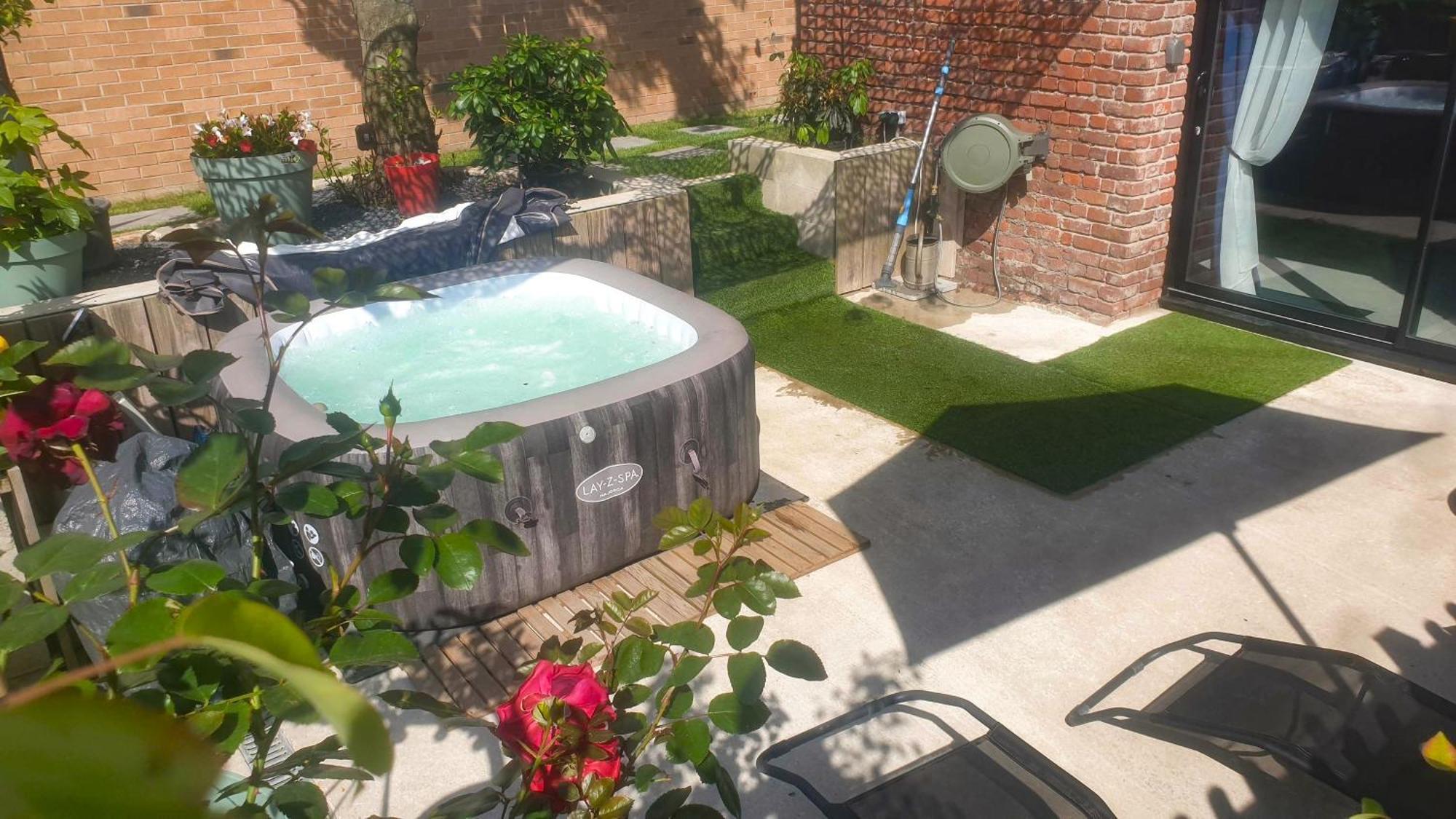 Gary Suite - Studio Cosy, Spa Et Jardin Privatif A 4 Min De Cambrai Awoingt Esterno foto